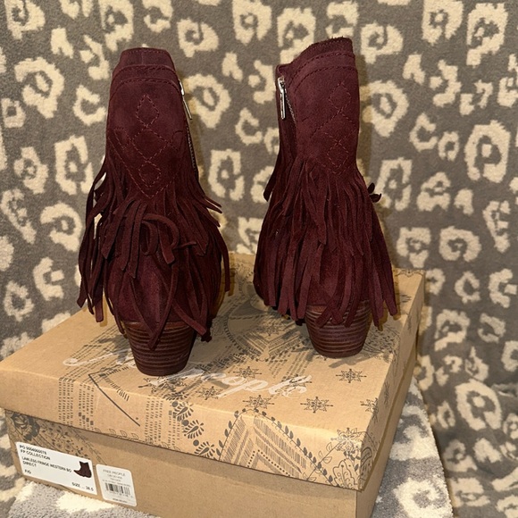 New Lawless Fringe Western Boots by FP Collection at Free People 😍 in Fig 😍 - Picture 7 of 17